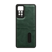 Newface - 813 - Xiaomi Redmi Note 12 Pro 4g Kılıf Sara Kartvizitli Deri Kılıf - - Ece-umay - Koyu Yeşil