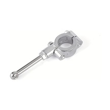 Chuangyinshop Chrome Universal 20 23mm Motorcycle Kickstand Side Stand Extension Foot Pedal Cruiser Chopper Touring Dirt Bike