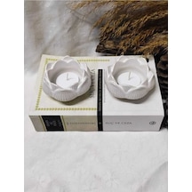 Bernami Mumluk Şamdanpinterest Lotus Mumluk Beyaz Dekoratif Mumluk Tealight Mumluk 2 Adet. Mumlar Dahil Değildir Diğer