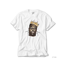 Biggie Cartoon Beyaz Tişört Beyaz