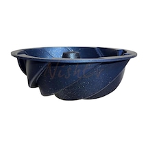 Hanımeli Premium Döküm Kek Turta Kalıbı Mavi 26 Cm Renkli