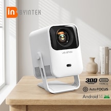 Byintek A15 Mini Taşınabilir Android 14, Otomatik Odaklama 100° Döndürülebilir Stand, 5G WiFi 6, Bluetooth 5.4 300 ANSI Full HD Ev Sineması Projeksiyon Cihazı