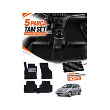Ford Focus 2-hatchback 2005-2011 Uyumlu Eva Oto Paspas Metal Topukluklu Havuzlu Siyah