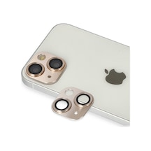 İphone 13 Pers Alüminyum Kamera Lens - Gold