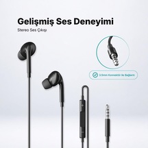 Lexroo Pop 3 Classic 3.5mm Stereo Mikrofonlu Kulakiçi Kablolu Kulaklık Siyah 2kmm19s "kablolu Kulaklık"