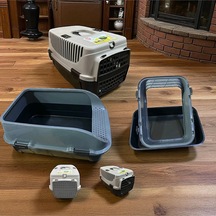 8-10 Kg Taşıma Kapasiteli Xxl Kedi Köpek Taşıma Çantası Ve Xxl Açık Tuvalet