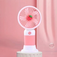 Coverzone El Tipi Mini Fan, 250mah Batarya, Usb Şarj Edilebilir, Doğal Rüzgar Özelliği, Taşınabilir Ve Kompakt Ta