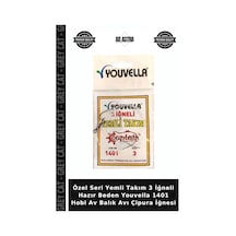 Özel Seri Yemli Takım 3 İğneli Hazır Beden Youvella 1401 Hobi Av Balık Avı Çipura İğnesi 1-0