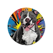 Sevimli Köpek Dekoratif Duvar Saati Çok Renkli