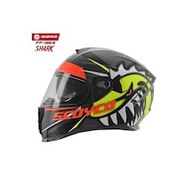 Scoyco 869 Shark Full Face Ece Onaylı Vizörlü Motosiklet Kaskı