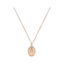 Kuyumcudukkani Zincirli"meryem Ana"kolye -37308-r Rose Gold