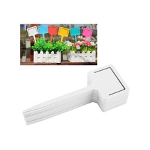 Konesam 20 Adet Pvc Bitki Etiketi - Su Geçirmez, Tekrarlı Kullanım, Fidan/çiçek Açıklandırabilir, Beyaz