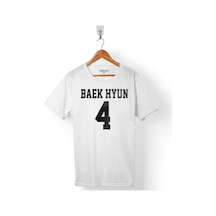 Exo Baekhyun 4 Baek Hyun Logo Erkek Tişört 001