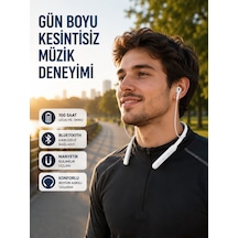 Uzun Süre Dayanıklı Manyetik Başlıklı Bluetooth Kulaklık 2