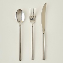 Bella Maison Milano 18 Parça Tatlı Çatal Kaşık Bıçak Seti Silver Diğer