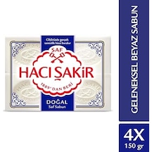 Doğal Geleneksel Beyaz Sabun 4 Adet Acı Badem