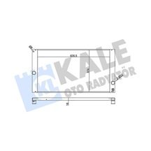 Kale 352800 Motor Su Radyatörü - Volvo C70 2006- T5 Manuel Şanz. 8602834 - 8603528 - 8603634 - 8603322 - 36000028 - 36000211 - 8602850 - 36000378