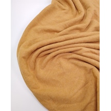 Taşlanmış Hardal Kahve Arası Hafif Şardonlu Üç İplik Penye Kumaş Eşofmanlık & Sweatshirtlük 180x280cm-12781 Hardal,kahve