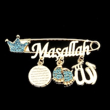 Sahiaksesuar Maşallah Yazılı Bebek Yaka Iğnesi 38