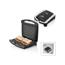 Elektrikli Tost Makinesi 2 Dilim Granit Yapışmaz Yüzey - Kilitlenebilir Kapak 750w Ssm-2587 Go53/00147