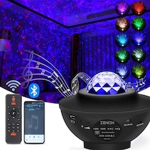 Smart Starry Projektör Light-blth+müzik+7farklı Ambians Çok Renkli