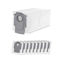 2As Roborock Q Revo/qrevo Pro/qrevomaxv/qrevo Curv/s8 Maxvultra/s8max Ultra/qrevo Edge/qrevo S/qrevo Plus/qrevo Master/orevo Slim İçin 10 Adet Elektrikli Süpürge Torbası 12 Gri