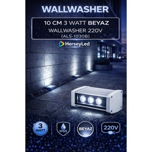 Alles 10 Cm 3 Watt Beyaz Wallwasher 220v Beyaz