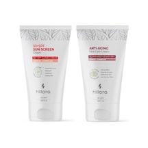Güneş Kremi 50 Spf + Yaşlanma Karşıtı Yüz Bakım Kremi Set