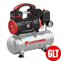 CatPower 1111 1 Hp 8 Bar 6 lt Sessiz Yağsız Kompresör