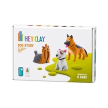 Hey Clay Hava İle Kuruyan Kil 6'lı Kutu - Köpek Hikayesi Shepherd, Bull Terrier, Yorkie