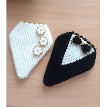 Hediye Dünyası Çeyizlik El Örgüsü Gelin Damat Lif Seti Çilek Model 2'li