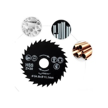 Pazly 3 Adet 54.8mm Hss Dairesel Testere Bıçağı Seti, Mandrelli Elmas Ve Alaşım Kesme Diski, Ahşap İçin