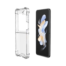 Zore Galaxy Z Flip 6 Kılıf Ogaa Nitro Anti Shock Silikon - Şeffaf