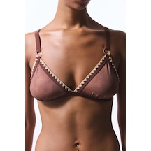 Penti Açık Kahverengi Emery Üçgen Bikini Üstü Bn87
