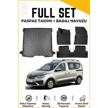 Renault Express 2022 Model Birebir Uyumlu Bagaj Havuzu+paspas Seti