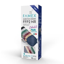 Famex N95 FFP2 Erkek Karışık Model Koruyucu Maske 10 Adet