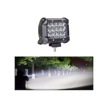 Şüscaroto Aksesuar Off Road Led Lamba Delici Beyaz Kare Sis Farı Projektör 45w 12 Led Metal Çalışma Lambası 1 Ad
