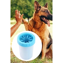 Soft Gentle Köpek Pati Yıkama Aparatı Mavi Pati Temizleme Aparatı