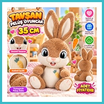 Bezos 10012 Tavşan Peluş 35cm Oyuncak Peluş Dfnbez Çok Renkli