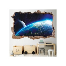 Uzay Temalı Full Hd Baskı Modern Duvar Sticker
