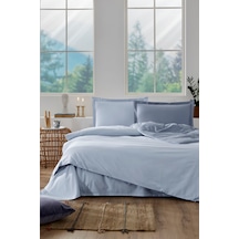 Özdilek Colourist Tek Kişilik Nevresim Takımı Buz Mavisi