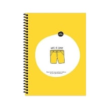 Keskin Color Hisli Şeyler 18,5x25 80 Yaprak Çizgili Defter - Lıfe Is Şort. Çok Renkli