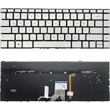 HP Uyumlu Envy 13-AG0000NT, 13-AG0001NT, 13-AG0002NT Klavye Tuş Takımı Tuş Seti Led Işıklı Gri Türkçe