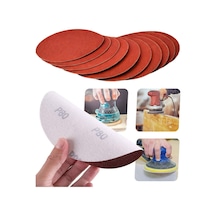 50 Adet 115 Mm Cırt Zımpara Kağıdı 115 Kum Avuç Taşlama Spiral Uyumlu Velcro Deliksiz Cırtlı Zımpara