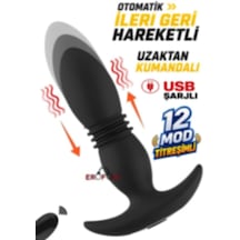 Erofoni Otomatik 3 Mod İleri Geri Hareketli 15 Cm Uzaktan Kumandalı 10 Mod Titreşimli Usb Şarjlı Teknolojik Anal Vibratör