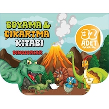 Dinozorlar Boyama Ve Çıkartma Kitabı - Sptl-757631