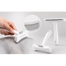 Basmalı Metal Uçlu Evcil Hayvan Tüy Toplama Tarağı Cm-586 5570 Sarı
