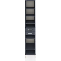 Hyperion Dolap 6 Raflı 2 Çekmeceli 44x44x243 Antrasit-antrasit Antrasit