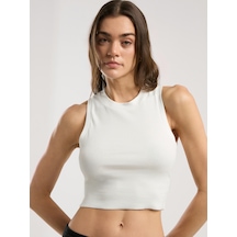 Everlast Ever Relaxed Rib Beyaz Kadın Thick-strapped Atlet Beyaz