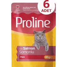 Proline Pouch Somonlu Yaş Kedi Mama 6 X 85 Gr